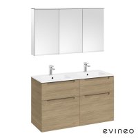 Evineo ineo5 Doppelwaschtisch + Waschtischunterschrank +...
